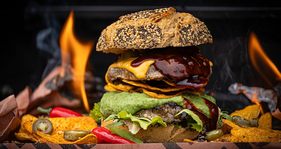 TexMex burger voor Internationale Hamburgerdag